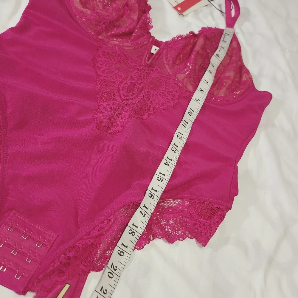 Popilush Shapewear Bodysuit Lace Corset Tops Tummy Control Bodysuit NWT‎ XL